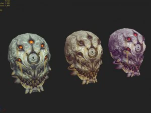 low poly 3d monster - quicksand 3D Model