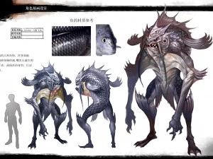 monstro 3d low poly - peixe voador com seis olhos Modelo 3D