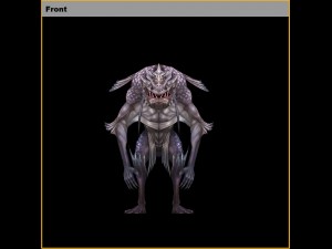 low poly 3d monster - flying fish with six eyes 3Dモデル