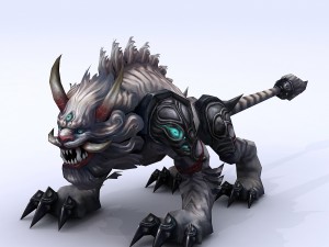 low poly 3d monster - luwu 3Dモデル