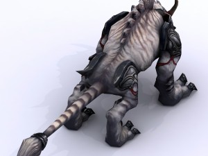 low poly 3d monster - luwu 3Dモデル