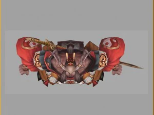 low poly 3d monster - lu li daxian 3D Model