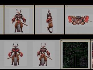 low poly 3d monster - lu li daxian 3D मॉडल