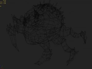 low poly 3d monster - eggs 3D Model