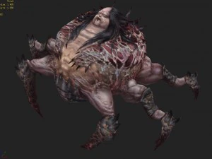 low poly 3d monster - eggs 3D Model