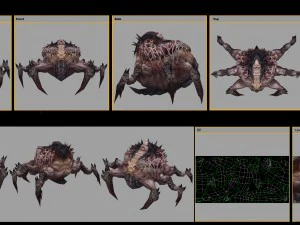 low poly 3d monster - eggs 3D Model