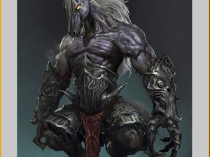 low poly 3d monster - horseface monster Modèle 3D