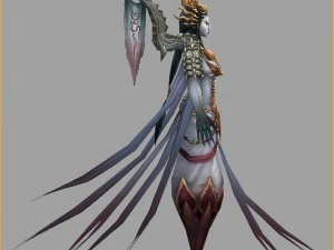 low poly 3d monster - manchu 3D Model