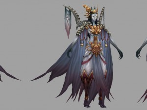 low poly 3d monster - manchu 3Dモデル