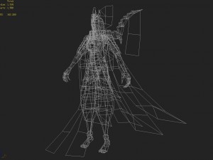 low poly 3d monster - manchu 3Dモデル