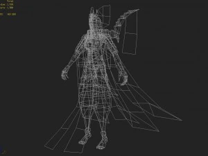 low poly 3d monster - manchu 3D Model