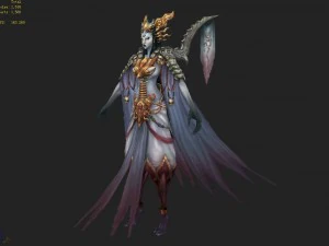 low poly 3d monster - manchu 3D Model