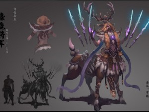 low poly 3d monster - general elk Modello 3D