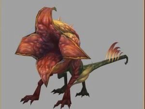low poly 3d monster - flower of the underworld 3D Model