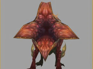 low poly 3d monster - flower of the underworld 3D Model