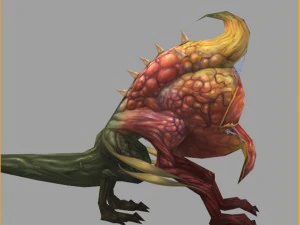 low poly 3d monster - flower of the underworld 3D Model