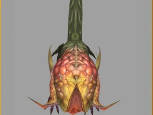 low poly 3d monster - flower of the underworld 3D Model
