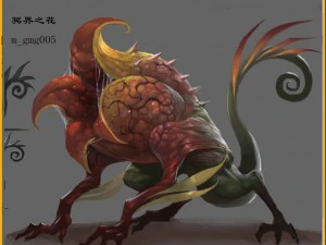 low poly 3d monster - flower of the underworld 3D Model