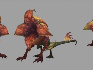 low poly 3d monster - flower of the underworld Modelo 3D