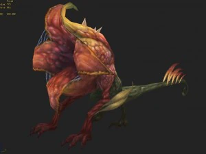 low poly 3d monster - flower of the underworld 3D Model