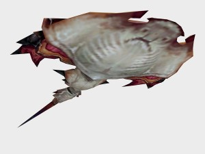 low poly 3d monster - devil fish 01 3D Modell