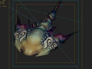 로우 폴리 3d 몬스터 - 악마 02 3D 모델