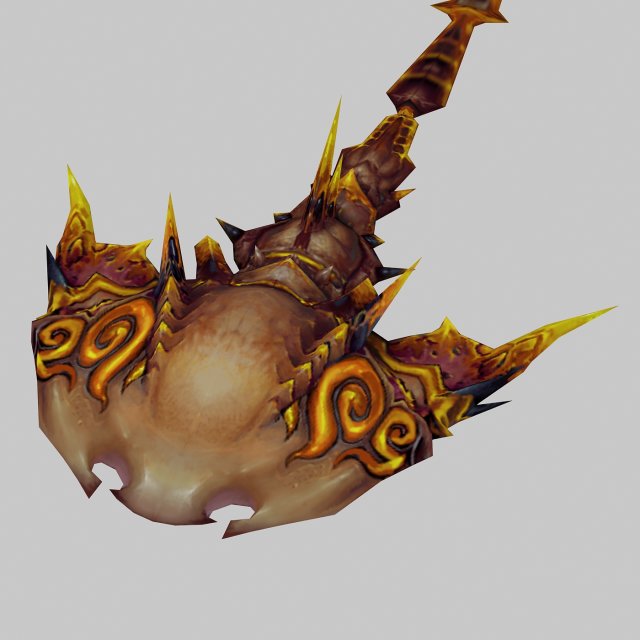 low poly 3d monster - devil fish 03 Model 3D .c4d .max .obj .3ds .fbx .stl .blend 