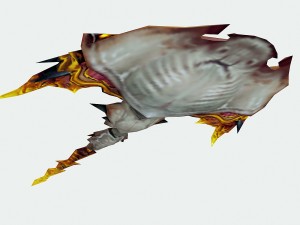 low poly 3d monster - devil fish 03 Model 3D