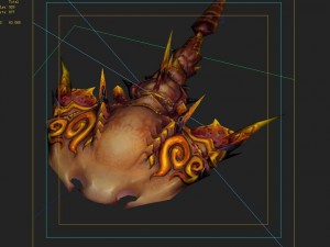 low poly 3d monster - devil fish 03 Model 3D