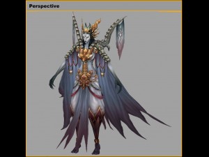 low poly 3d monster - the devil queen 3D मॉडल