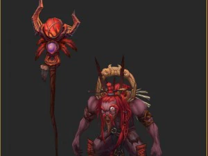 low poly 3d monster - devil 3D Model