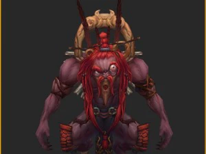 low poly 3d monster - devil 3D Model