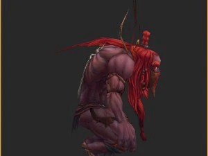 low poly 3d monster - devil 3D Model