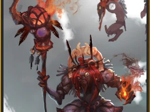 low poly 3d monster - devil 3D Model