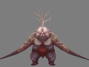 low poly 3d monster - moyan ginseng doll 3D Model