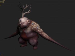 low poly 3d monster - moyan ginseng doll 3D Model