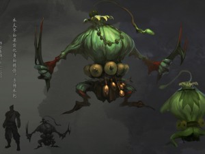 low poly 3d monster - wood scorpion Modelo 3D
