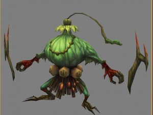 low poly 3d monster - wood scorpion 3D Model