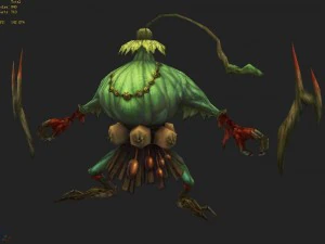 low poly 3d monster - wood scorpion 3D Model