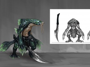 low poly 3d monster - squid elite 3Dモデル