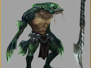low poly 3d monster - squid elite 3D Model
