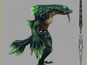 low poly 3d monster - squid elite 3D Model