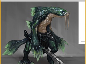 low poly 3d monster - squid elite 3D Модель