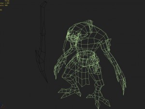 low poly 3d monster - squid elite 3D Модель