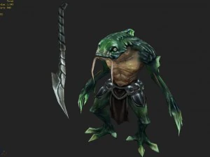 low poly 3d monster - squid elite 3D Model
