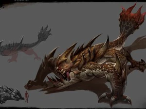 mostro 3d low poly - roditori Modello 3D