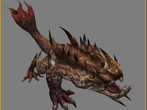 low poly 3d monster - rodents 3D मॉडल