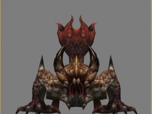 low poly 3d monster - rodents 3D मॉडल