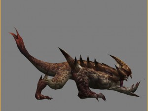 low poly 3d monster - rodents 3D मॉडल