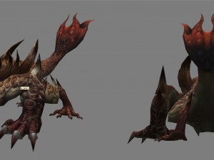 low poly 3d monster - rodents 3D मॉडल